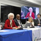 Ambassador Hattie Babbitt speaks