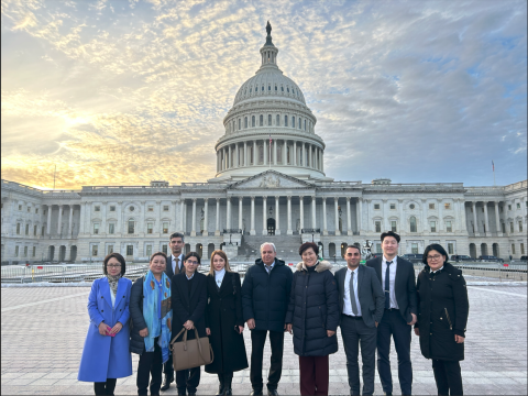 Staff from Mongolia and Armenia
