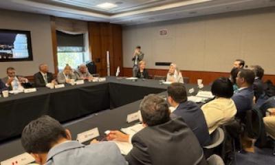 Ranking Member Titus speaks to the group